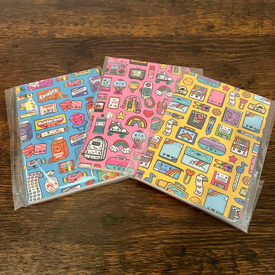 Custom A6 Pocket Notebooks, Stitch-Bound — mounting and display reference