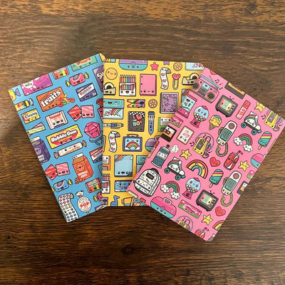 Custom A6 Pocket Notebooks, Stitch-Bound — packaging detail