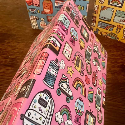 Custom A6 Pocket Notebooks, Stitch-Bound — full color print example