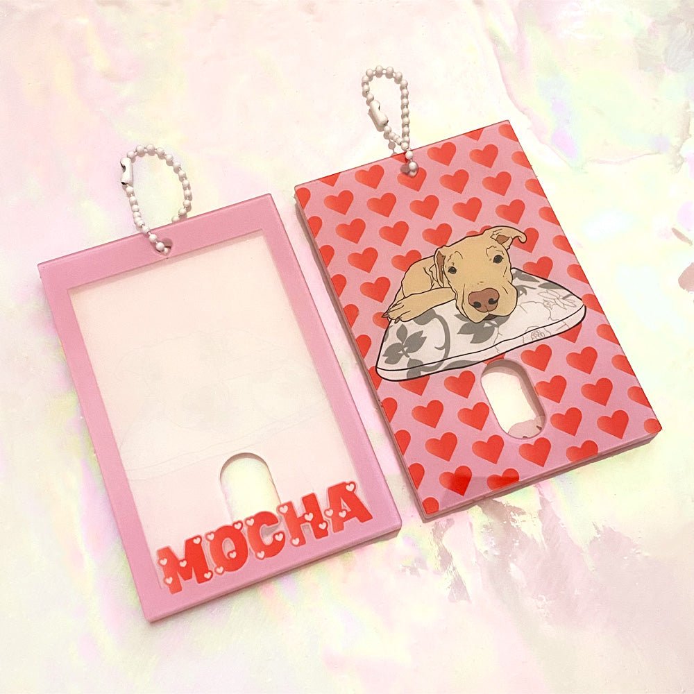 Custom Acrylic Photocard Holders — full color print example