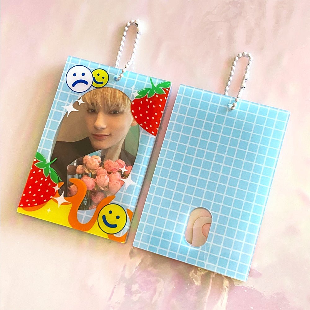 Custom Acrylic Photocard Holders — reverse side and backing detail