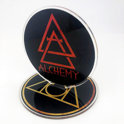 Custom Two-Sided Acrylic Standees with Base — variant style example