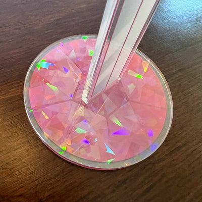 Custom Acrylic Washi Tape Stand for Display — reverse side and backing detail