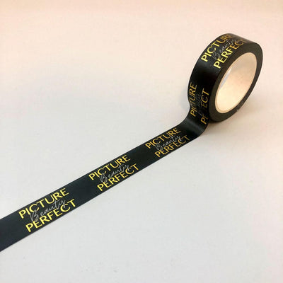 Custom Foil Washi Tape, Metallic Accents — customer order example