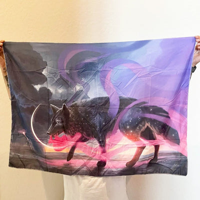 Custom Wall Tapestries, Full-Color Printed Wall Art — full color print example
