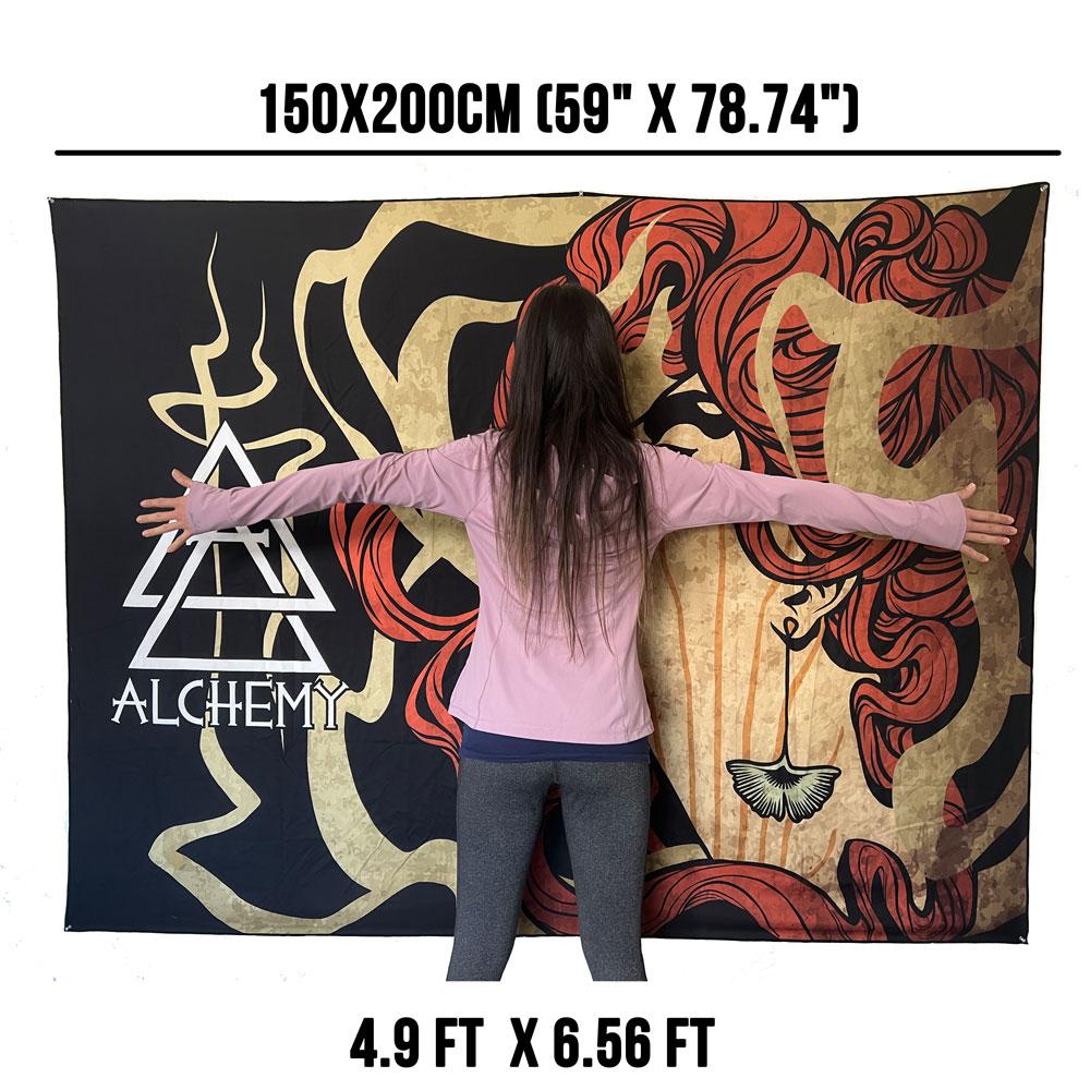 Custom Wall Tapestries, Full-Color Printed Wall Art — finish and texture detail