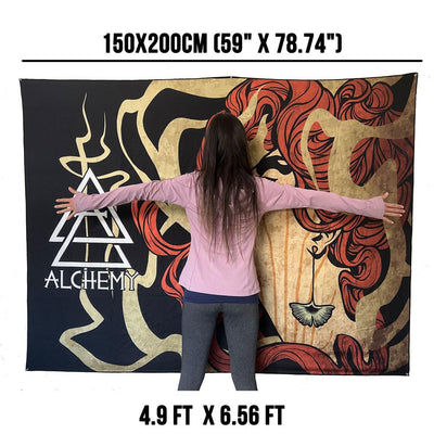 Custom Wall Tapestries, Full-Color Printed Wall Art — finish and texture detail
