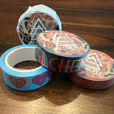 Custom Washi Tape Sample Pack, 4 Styles — close-up detail view