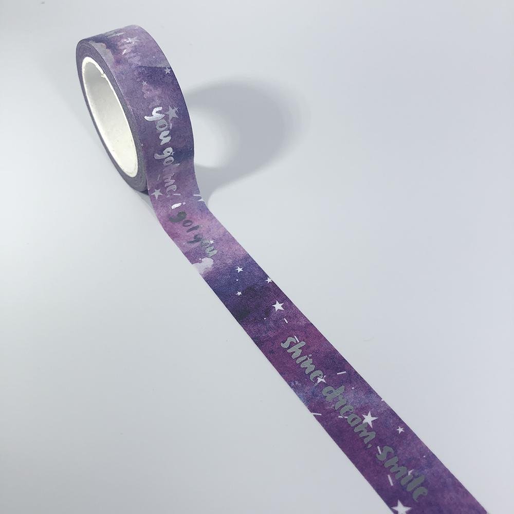 Custom Foil Washi Tape, Metallic Accents — mounting and display reference
